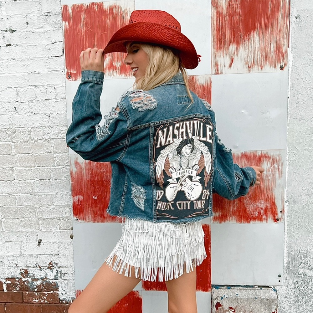 White Fringe Skirt